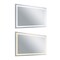 Cwi Lighting Abril Rectangle Matte White LED 58 in. Mirror 1232W58-36-A - alternate 3
